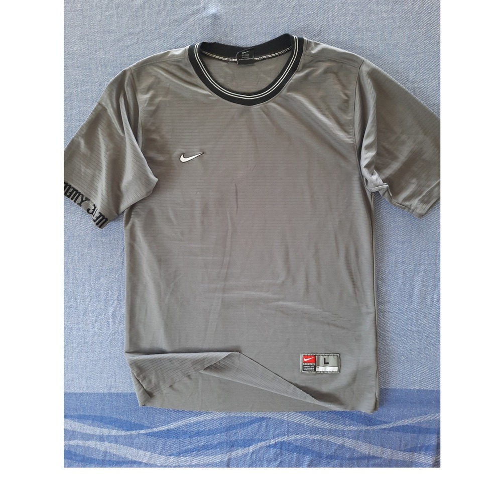 Nike Team Mens Grey Jimmy Jam DOA Short Sleeve Athletic Shirt Size L Made in USA